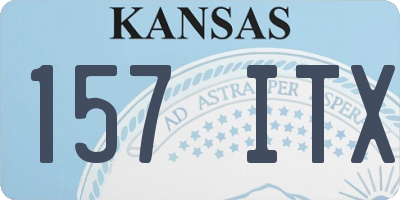 KS license plate 157ITX