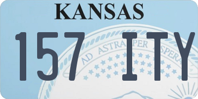 KS license plate 157ITY