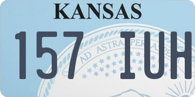 KS license plate 157IUH
