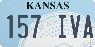 KS license plate 157IVA