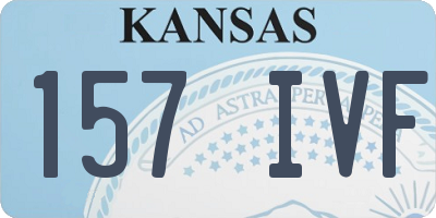 KS license plate 157IVF