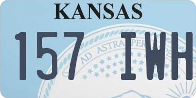 KS license plate 157IWH