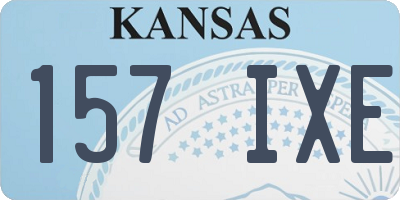 KS license plate 157IXE