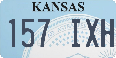 KS license plate 157IXH