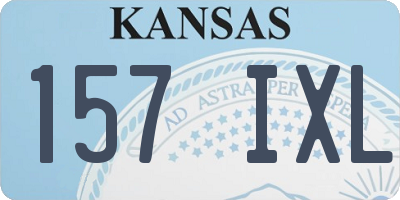 KS license plate 157IXL
