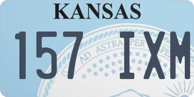 KS license plate 157IXM