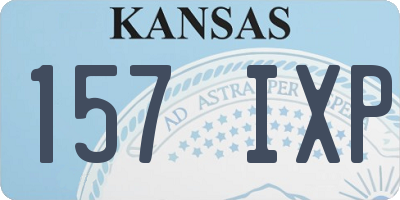 KS license plate 157IXP