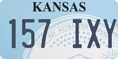 KS license plate 157IXY