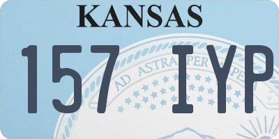 KS license plate 157IYP