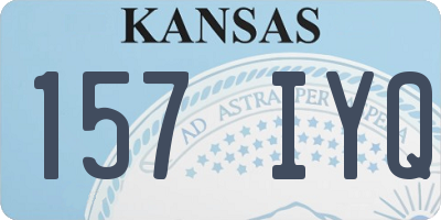 KS license plate 157IYQ