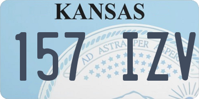 KS license plate 157IZV