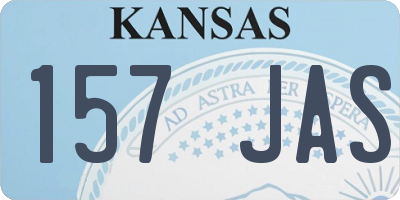 KS license plate 157JAS