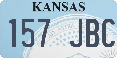 KS license plate 157JBC