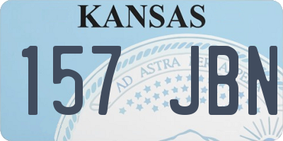 KS license plate 157JBN