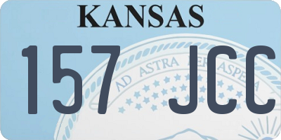 KS license plate 157JCC