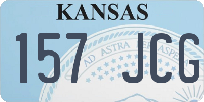KS license plate 157JCG