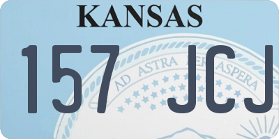 KS license plate 157JCJ