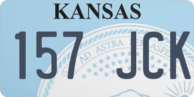 KS license plate 157JCK