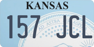 KS license plate 157JCL