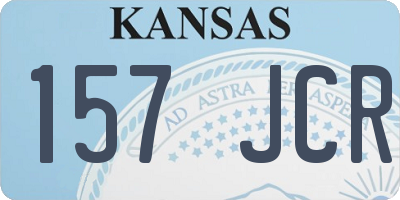 KS license plate 157JCR