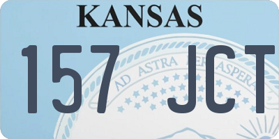 KS license plate 157JCT
