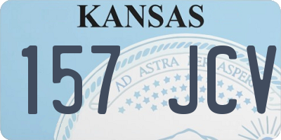 KS license plate 157JCV