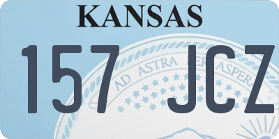 KS license plate 157JCZ