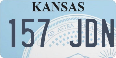 KS license plate 157JDN