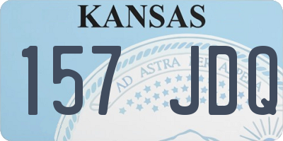 KS license plate 157JDQ