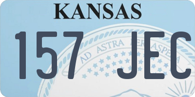 KS license plate 157JEC