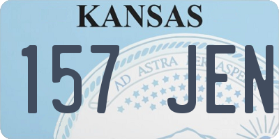KS license plate 157JEN
