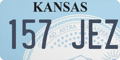 KS license plate 157JEZ