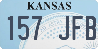 KS license plate 157JFB