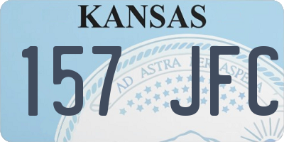 KS license plate 157JFC