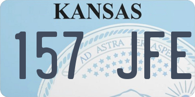 KS license plate 157JFE