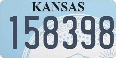 KS license plate 158398
