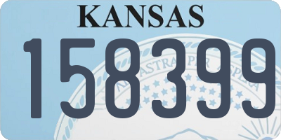KS license plate 158399