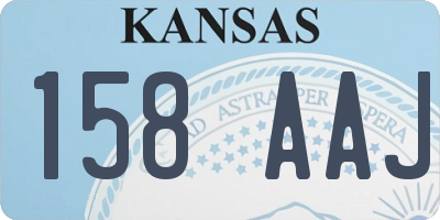 KS license plate 158AAJ