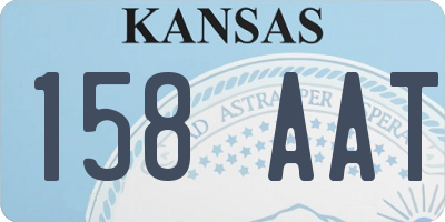 KS license plate 158AAT