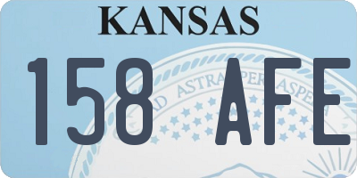 KS license plate 158AFE