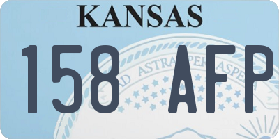 KS license plate 158AFP