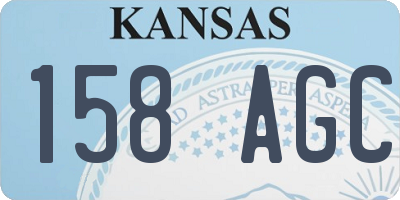 KS license plate 158AGC