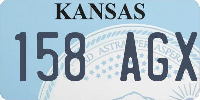 KS license plate 158AGX