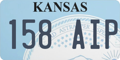 KS license plate 158AIP