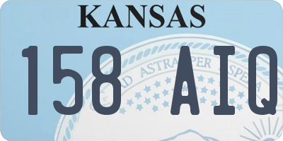 KS license plate 158AIQ