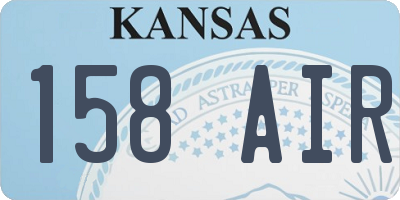 KS license plate 158AIR