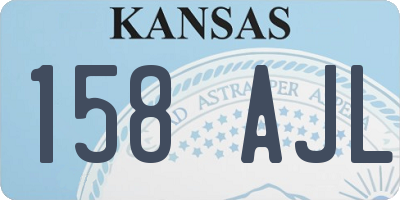 KS license plate 158AJL