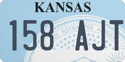 KS license plate 158AJT