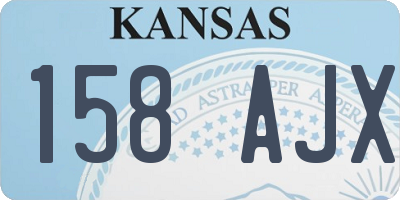 KS license plate 158AJX