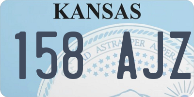 KS license plate 158AJZ